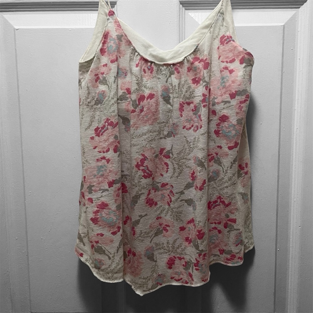 American Eagle Outfitters Pink and Cream Floral Camisole - Picture 5 of 10